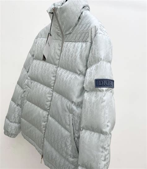 dior oblique down jacket silver|dior oblique jacket grey.